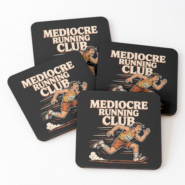 Item preview, Club de corredores mediocres Corredor retro Humor sobre correr designed and sold by Redgiant87x.