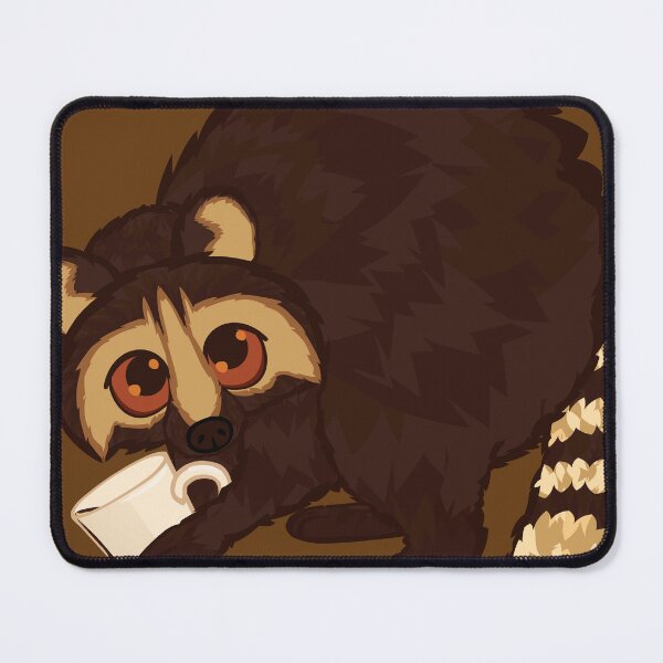 Item preview, Red Eye Coffee Raccoon - Little Thief designed and sold by OrphneDoesArt.