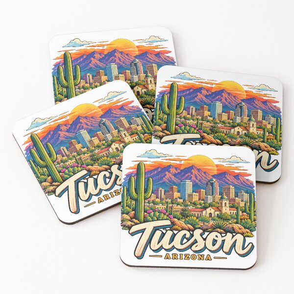 Item preview, Hand Drawn Tucson Arizona Travel Souvenir Landmark Gift designed and sold by MichaeIRellov.