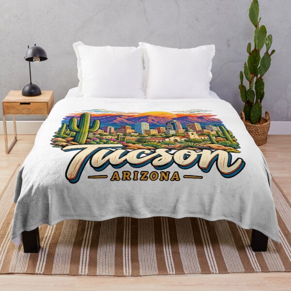 Aperçu de l'œuvre Souvenir de voyage de Tucson, Arizona, dessiné à la main - Cadeau créée et vendue par MichaeIRellov.