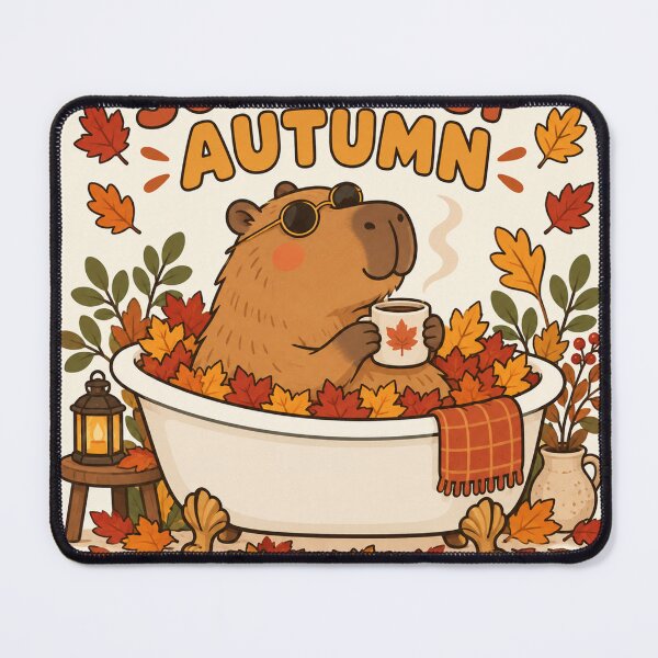 Item preview, Soaking Up Autumn Capybara designed and sold by SAS-Designer.