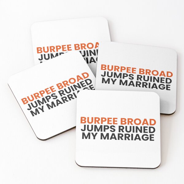 Item preview, Burpee Broad Jumps Ruined My Marriage - Funny Workout Shirt designed and sold by Rellaess.