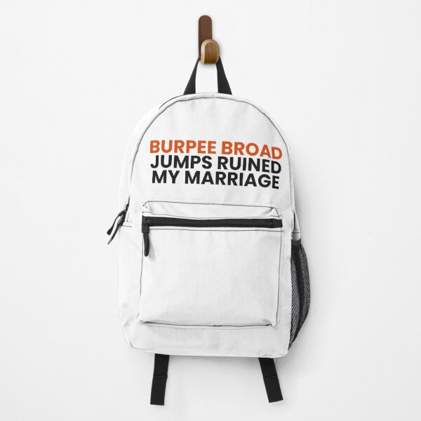 Item preview, Burpee Broad Jumps Ruined My Marriage - Funny Workout Shirt designed and sold by Rellaess.