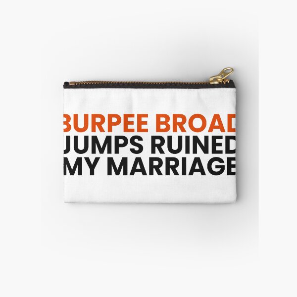 Item preview, Burpee Broad Jumps Ruined My Marriage - Funny Workout Shirt designed and sold by Rellaess.