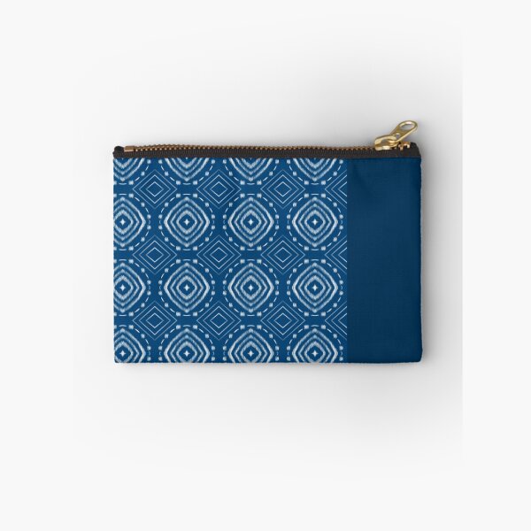 Item preview, Bohemian Indigo Blue Ikat Fabric designed and sold by WM-Skyline.