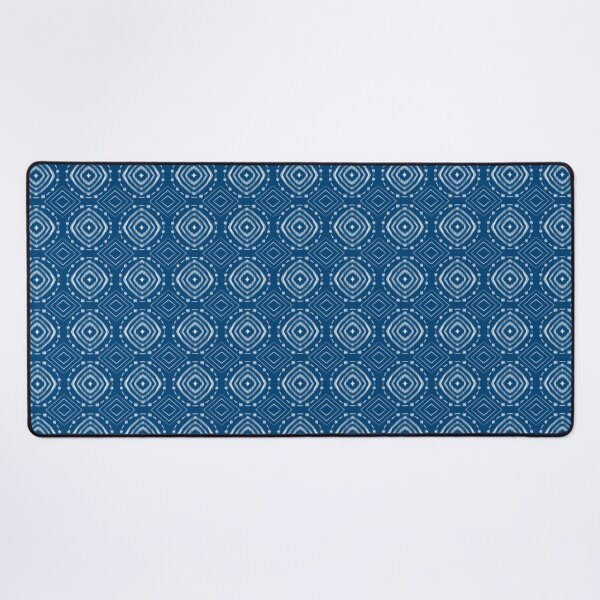 Item preview, Bohemian Indigo Blue Ikat Fabric designed and sold by WM-Skyline.
