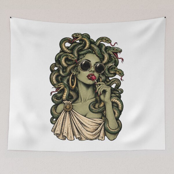 Item preview, Medusa Lollipop Greek Mythology Snake Hair Gothic Goddess designed and sold by will freed18.