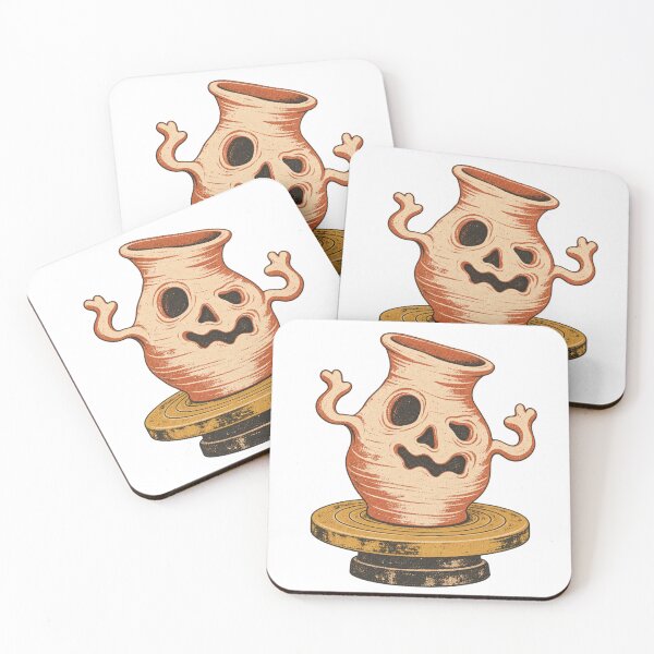 Item preview, Uncooperative Pottery Retro Halloween Ceramic Design designed and sold by Golden Era Studio.