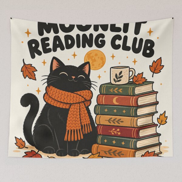 Item preview, Moonlit Reading Club designed and sold by SAS-Designer.