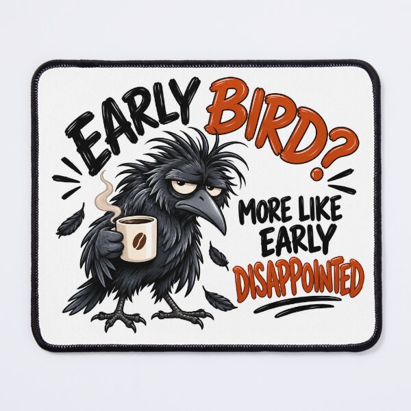 Item preview, Grumpy Crow Coffee – Early Morning Disappointment designed and sold by Spyshirt.