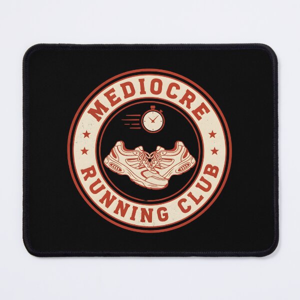Item preview, Mediocre Running Club Retro Runner Funny Fitness Humor designed and sold by Redgiant87x.