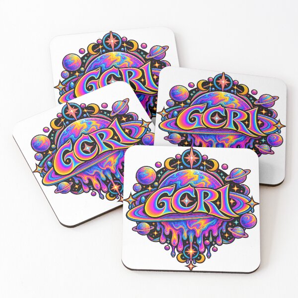 Item preview, GCR1 Cosmic Melting Planet – Psychedelic Space Art | Neon Galaxy designed and sold by GCR1.
