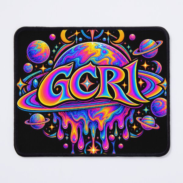 Item preview, GCR1 Cosmic Melting Planet – Psychedelic Space Art | Neon Galaxy designed and sold by GCR1.