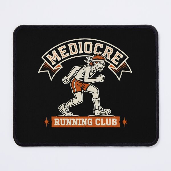 Item preview, Mediocre Running Club Funny Running Retro Jogging Club designed and sold by Redgiant87x.