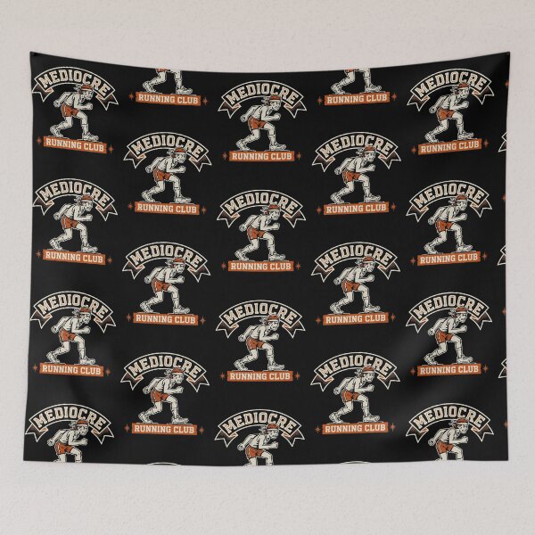 Item preview, Mediocre Running Club Funny Running Retro Jogging Club designed and sold by Redgiant87x.
