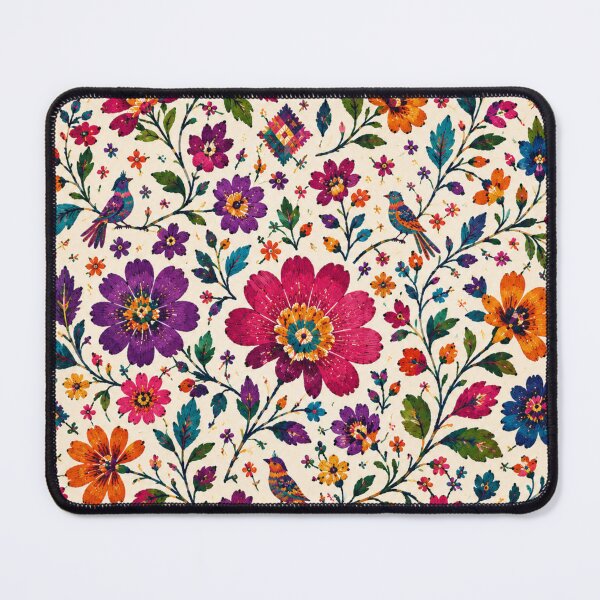 Item preview, Guatemalan Folk Garden – Maya Huipil Inspired Floral Pattern designed and sold by MarekoraStudio.