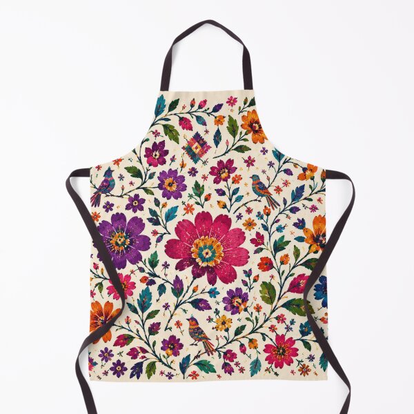 Item preview, Guatemalan Folk Garden – Maya Huipil Inspired Floral Pattern designed and sold by MarekoraStudio.