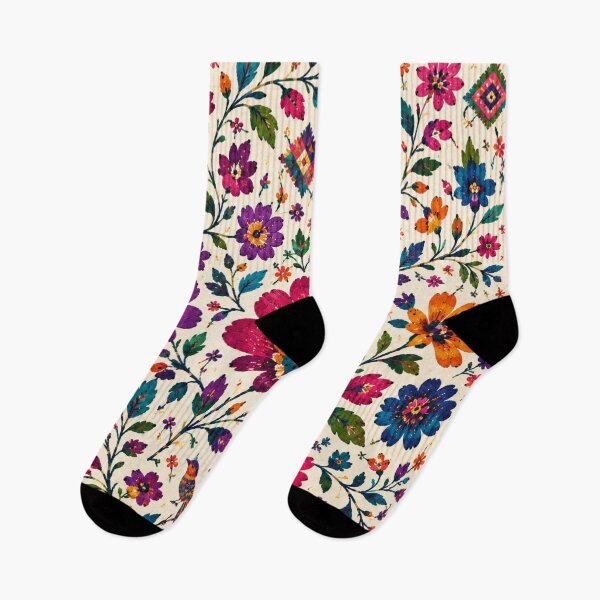 Item preview, Guatemalan Folk Garden – Maya Huipil Inspired Floral Pattern designed and sold by MarekoraStudio.