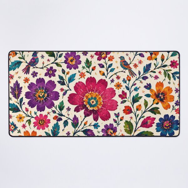 Item preview, Guatemalan Folk Garden – Maya Huipil Inspired Floral Pattern designed and sold by MarekoraStudio.