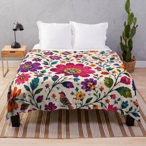 Item preview, Guatemalan Folk Garden – Maya Huipil Inspired Floral Pattern designed and sold by MarekoraStudio.