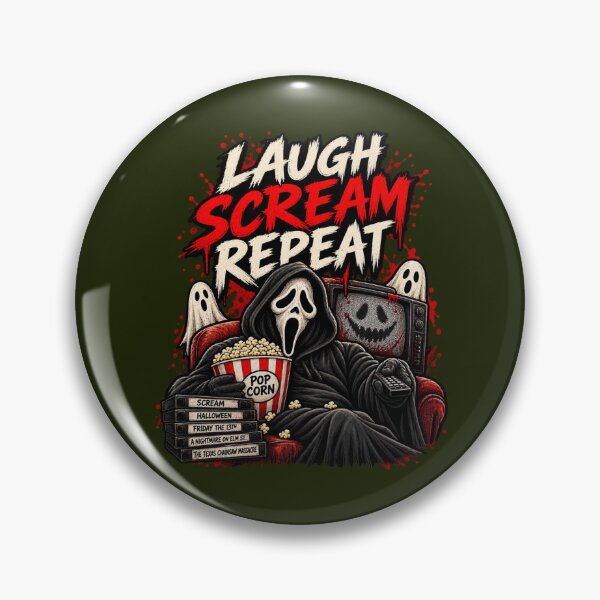 Artikelvorschau, Frightday Lachen Schreien Wiederholen entworfen und verkauft von FrightDay.