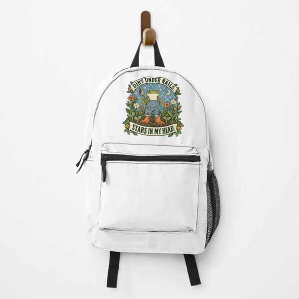 Item preview, Gardening Frog Under Starry Sky Illustration designed and sold by ODDLUME CLUB.