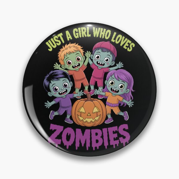 Item preview, Just a Girl Who Loves Zombies, designed and sold by jkrphoto.