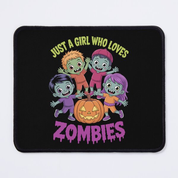 Item preview, Just a Girl Who Loves Zombies, designed and sold by jkrphoto.