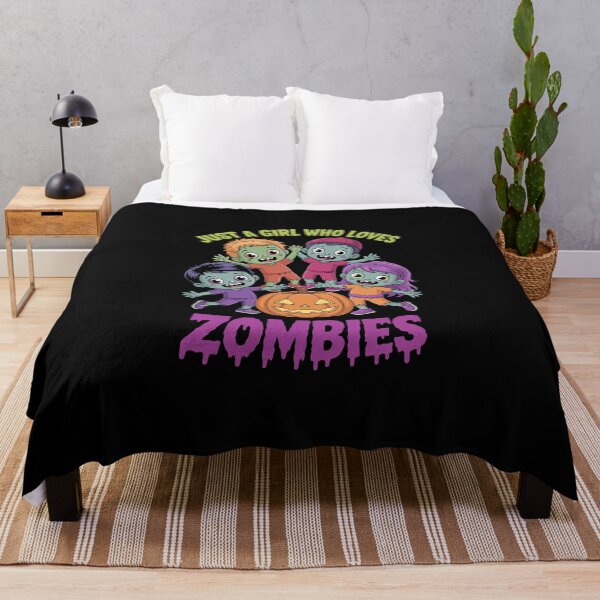 Item preview, Just a Girl Who Loves Zombies, designed and sold by jkrphoto.