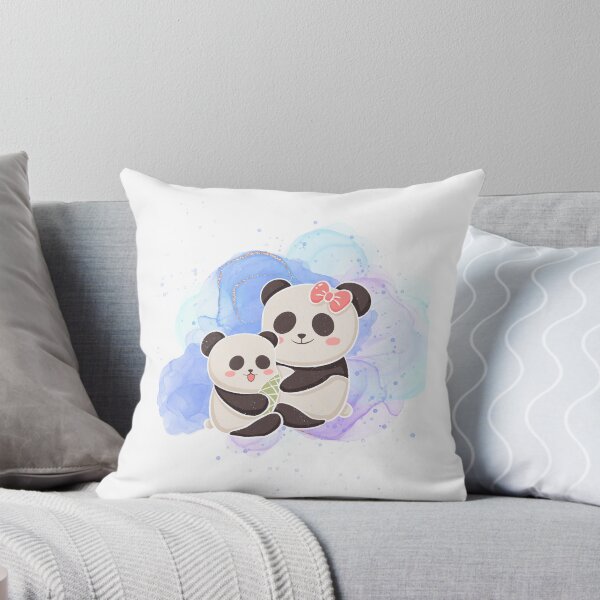 Item preview, Cute Mama and Baby Panda - Kawaii Panda Mom Hugging designed and sold by PreetPunjabArt.