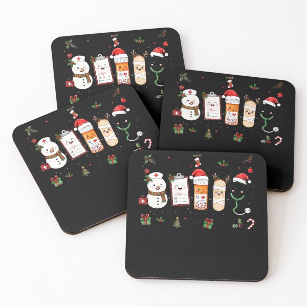 Item preview, Doodles Medical Characters Christmas Nurse Xmas Holiday designed and sold by Alzasshop.