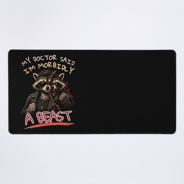 Item preview, My Doctor Said I'm Morbidly a Beast Raccoon Duo Design designed and sold by Creative-Sanc.