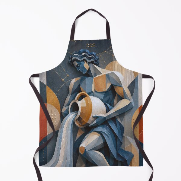 Item preview, Aquarius Painting – Zodiac Sign Celestial Astrology Artwork designed and sold by GalleryKauffeld.