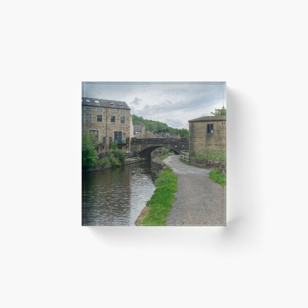 Item preview, Station Road Bridge on the Rochdale Canal, Luddendenfoot designed and sold by ArtworkNorth.