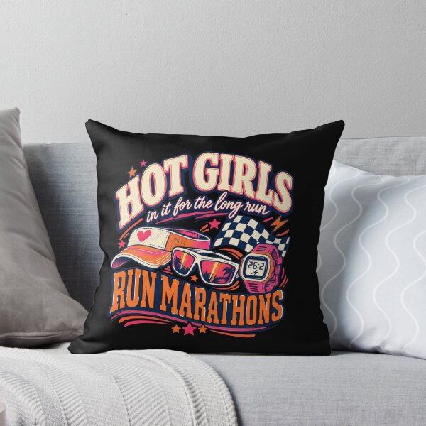 Item preview, Funny Marathon Girl Vintage Running Design designed and sold by Castielalger.