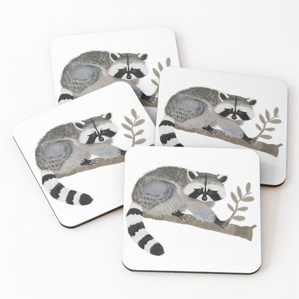 Item preview, Adorable Raccoon On a Tree Branch designed and sold by xiao xuans.