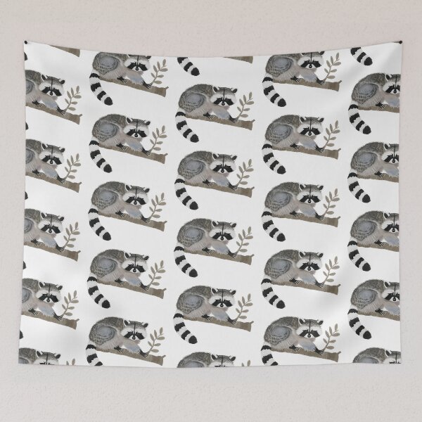 Item preview, Adorable Raccoon On a Tree Branch designed and sold by xiao xuans.