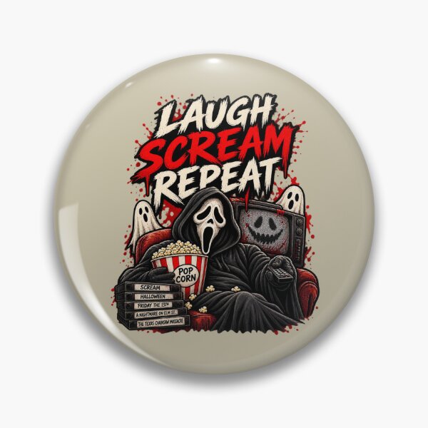 Artikelvorschau, Frightday Lachen Schreien Wiederholen entworfen und verkauft von FrightDay.