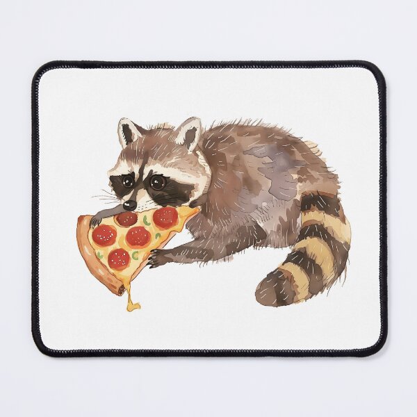 Item preview, Adorable Raccoon Eating Pizza designed and sold by xiao xuans.