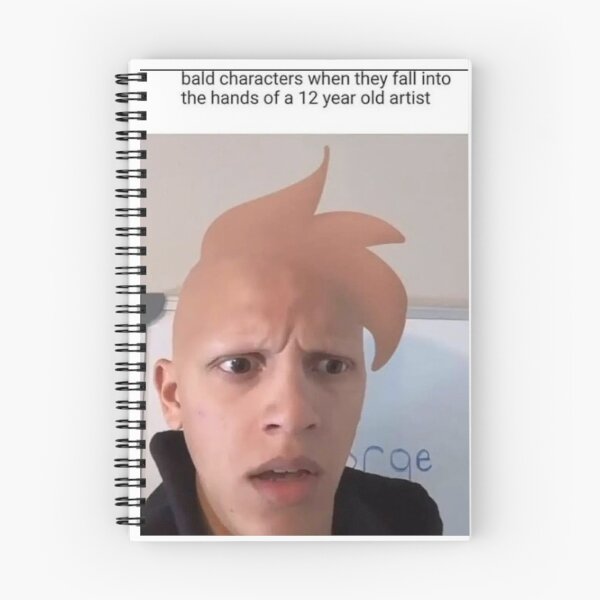 Item preview, bald characters when when they fall into the hands of a 12 year old artist designed and sold by cloudzer0000.