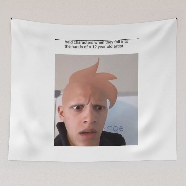 Item preview, bald characters when when they fall into the hands of a 12 year old artist designed and sold by cloudzer0000.