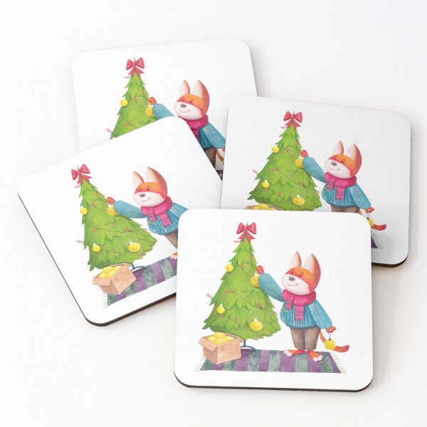 Item preview, Christmas Fox  designed and sold by White Rabbit Design .