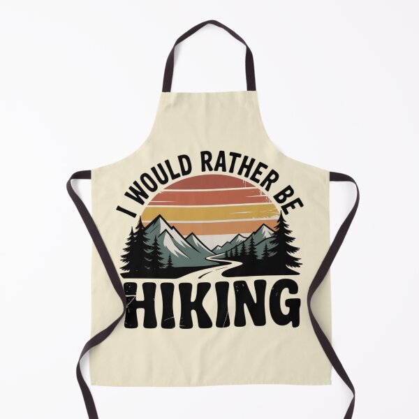 Item preview, I Would Rather Be Hiking Retro Vintage Hiking Nature Design designed and sold by NatArtSA.