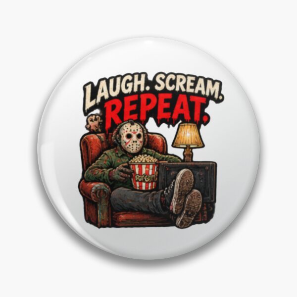 Artikelvorschau, Frightday Lachen Schreien Wiederholen entworfen und verkauft von FrightDay.