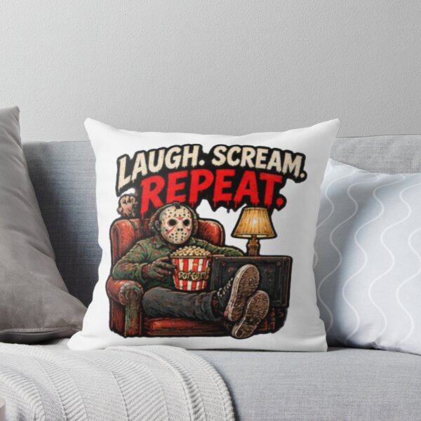 Artikelvorschau, Frightday Lachen Schreien Wiederholen entworfen und verkauft von FrightDay.