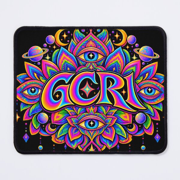 Item preview, GCR1 Psychedelic Eye Lotus – Cosmic Flower Mandala | Neon Surreal Art designed and sold by GCR1.
