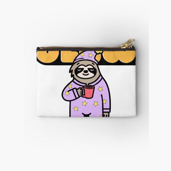 Item preview, Slow - Sleepy Sloth in Pajamas with Coffee designed and sold by BysonDesigns.
