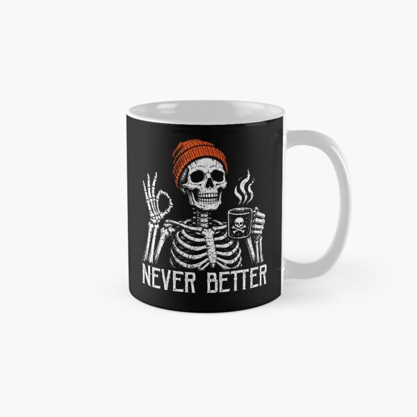 Item preview, Skeleton Drinking Coffee Men Funny Graphic Tees Halloween designed and sold by Alzasshop.