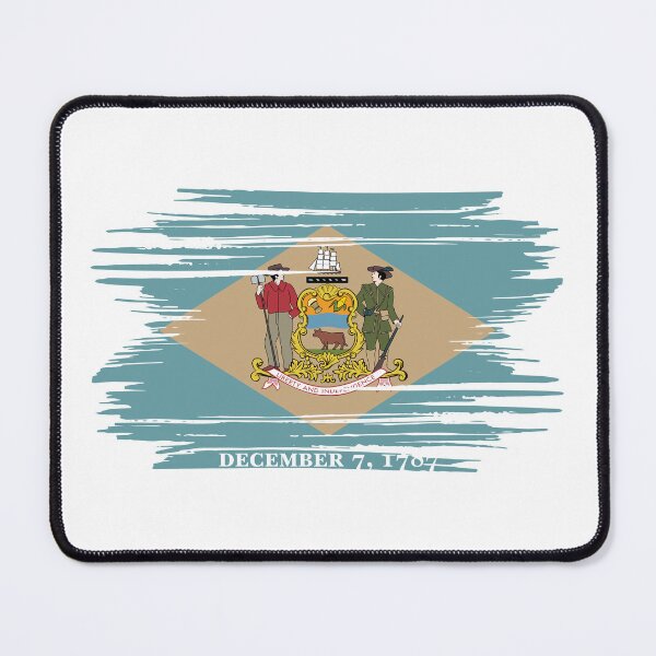 Item preview, Delaware Distressed Flag Veteran Gift Military Pride DE designed and sold by shitpostee.