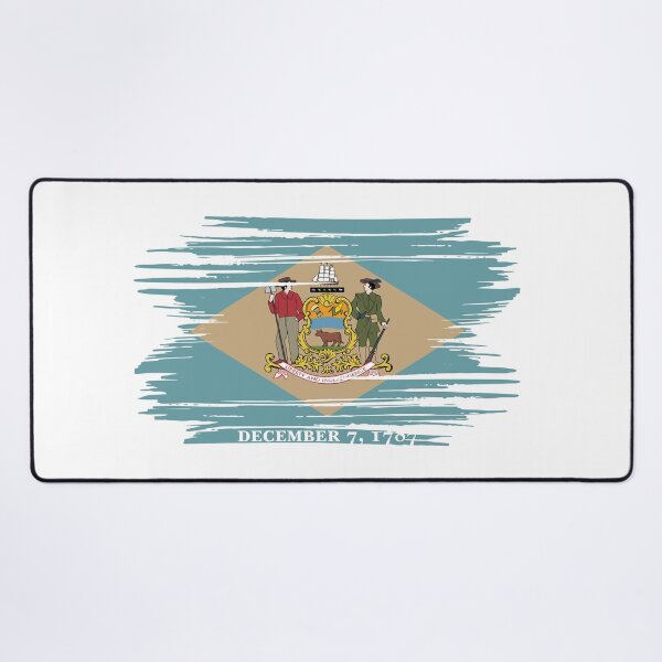 Item preview, Delaware Distressed Flag Veteran Gift Military Pride DE designed and sold by shitpostee.